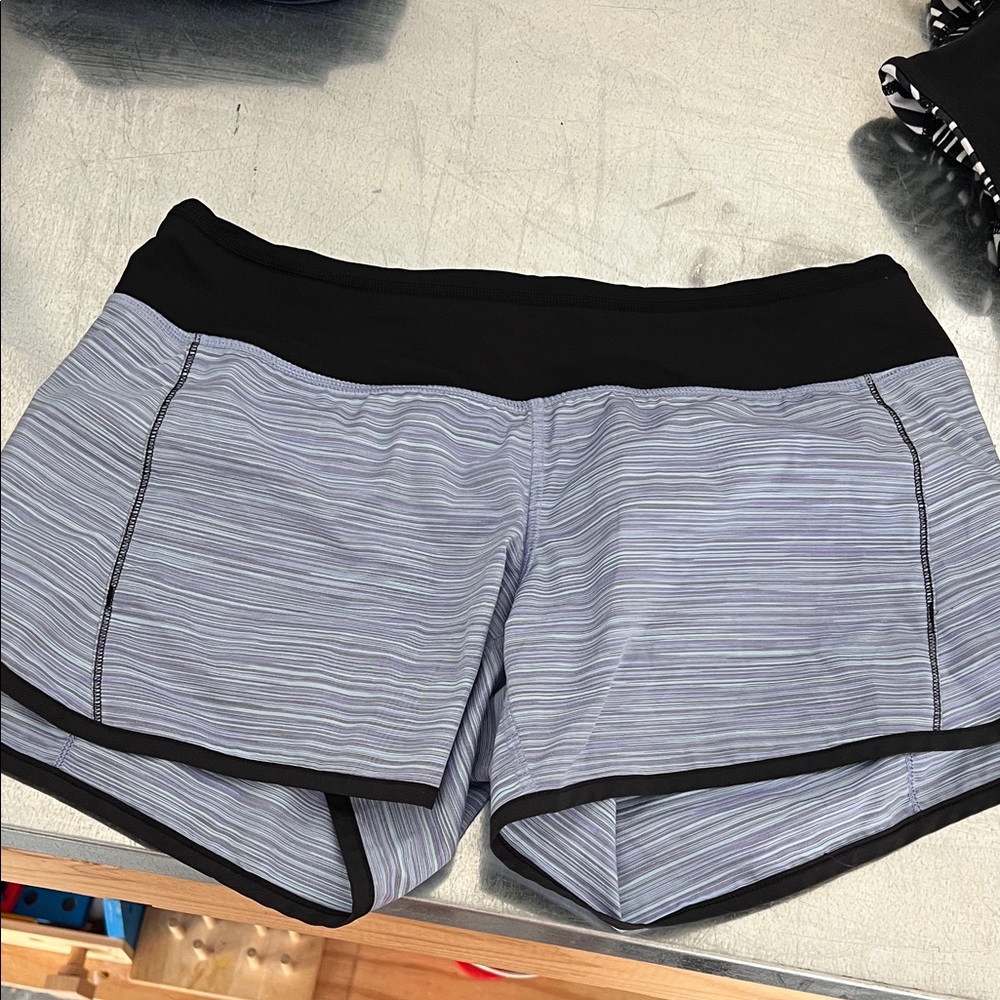 lululemon athletica Black and Gray Athletic Shorts